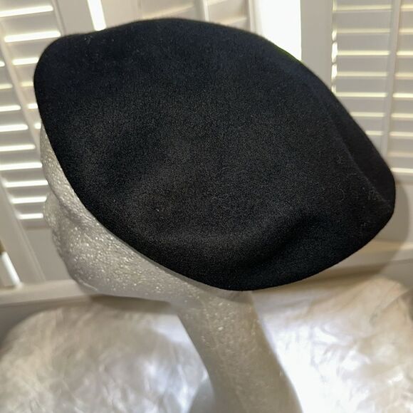 Vintage 40s/50s Black Felt‎ Beret main image 6